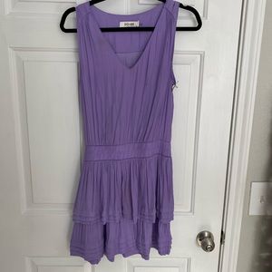 Do + Be Purple Tiered Mini Dress sz small